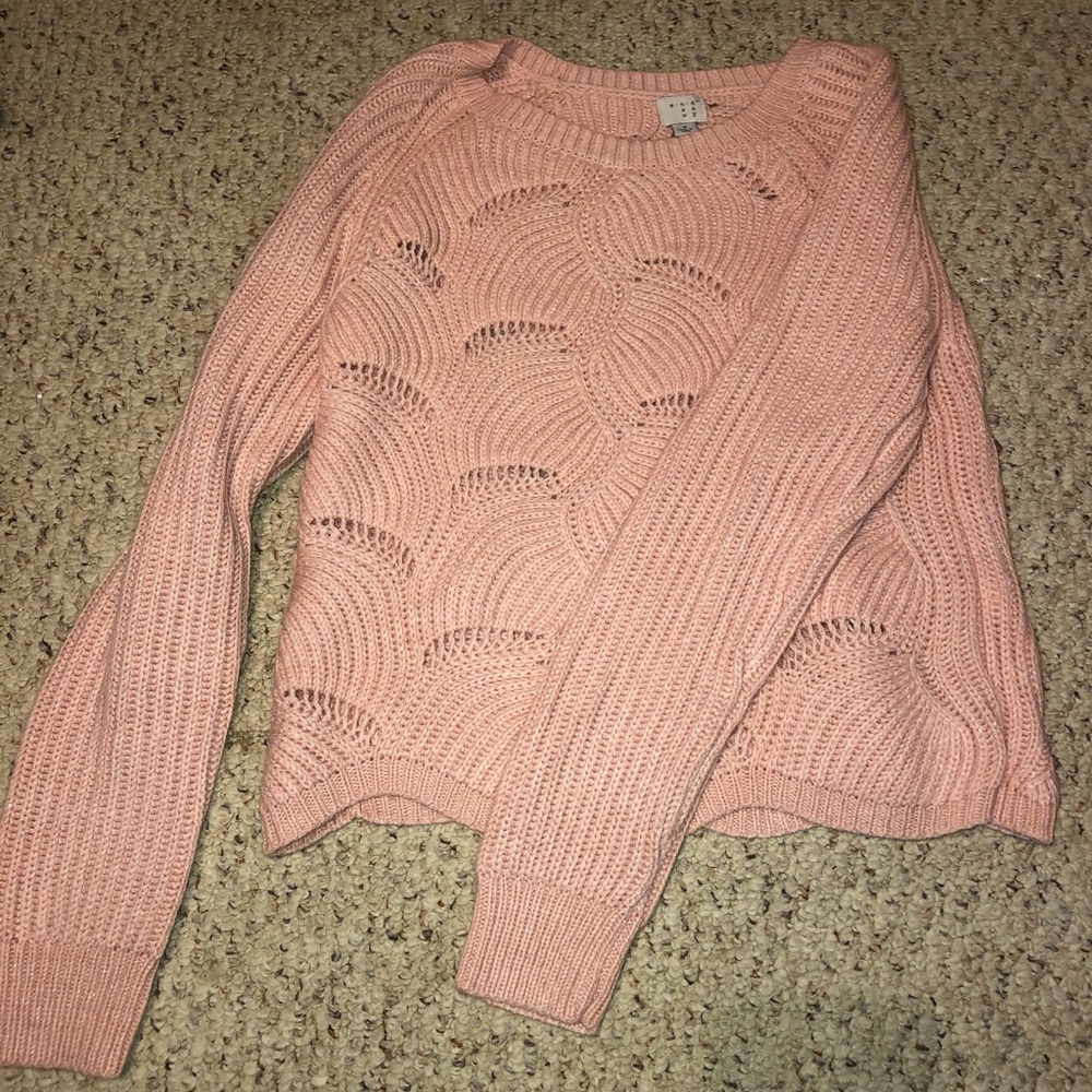 COPY - Pink Scalloped Sweater